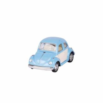 Mini voiture coccinelle bleue pastel Goki imitation Volkswagen