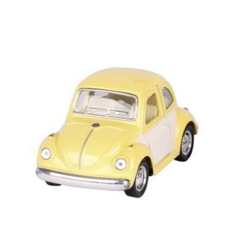 Mini voiture coccinelle jaune pastel Goki imitation Volkswagen